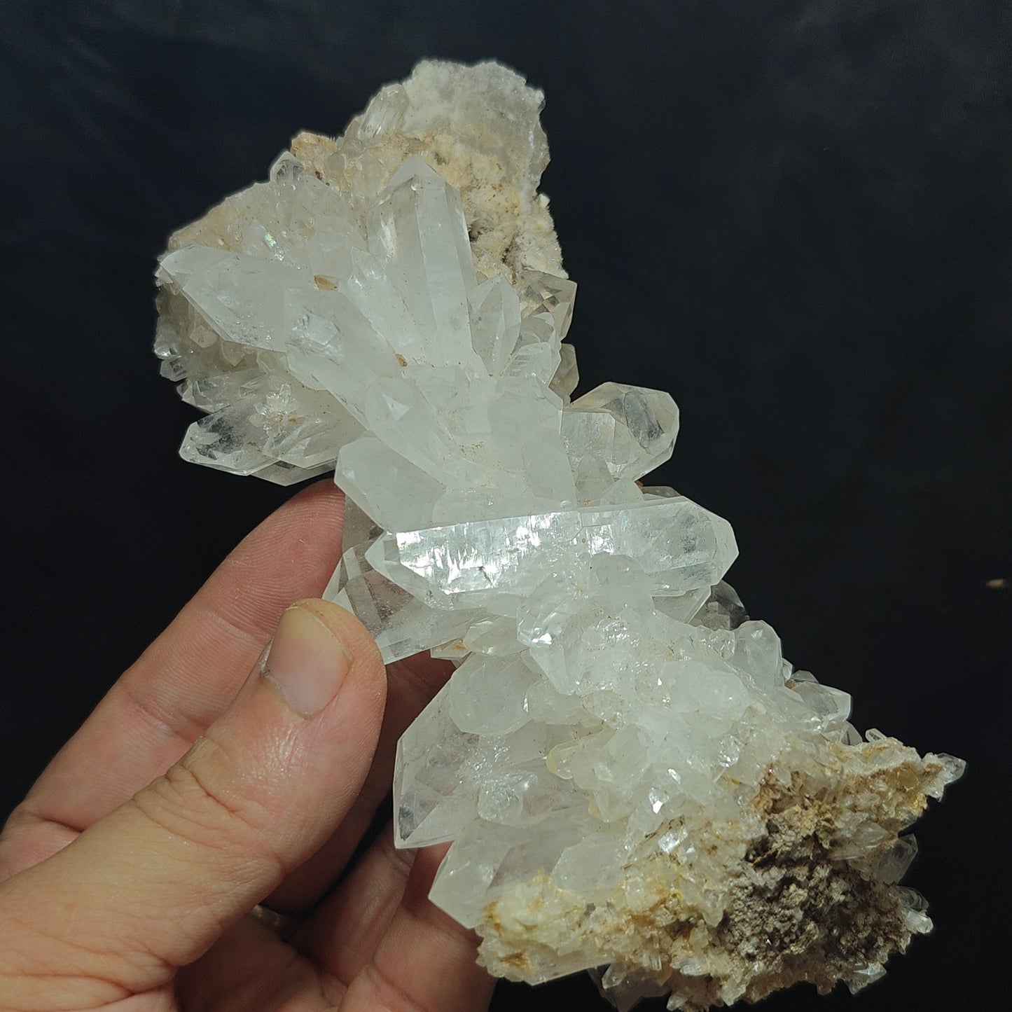 Natural Faden Quartz Cluster 400 grams