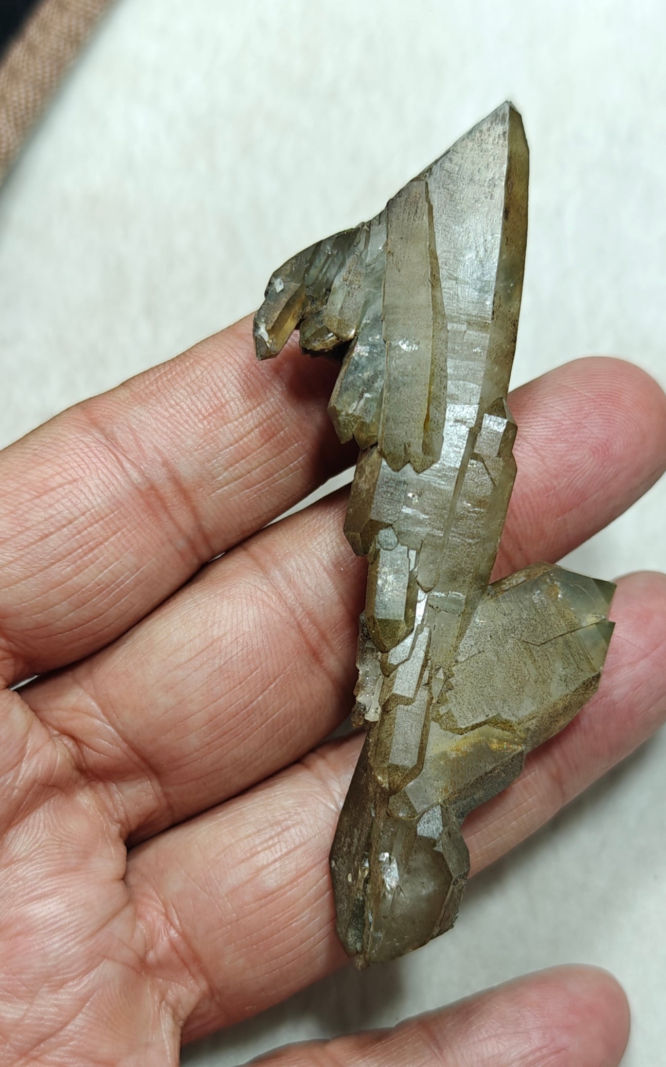 Natural beautifully terminated Chlorite Quartz crystal 31 grams