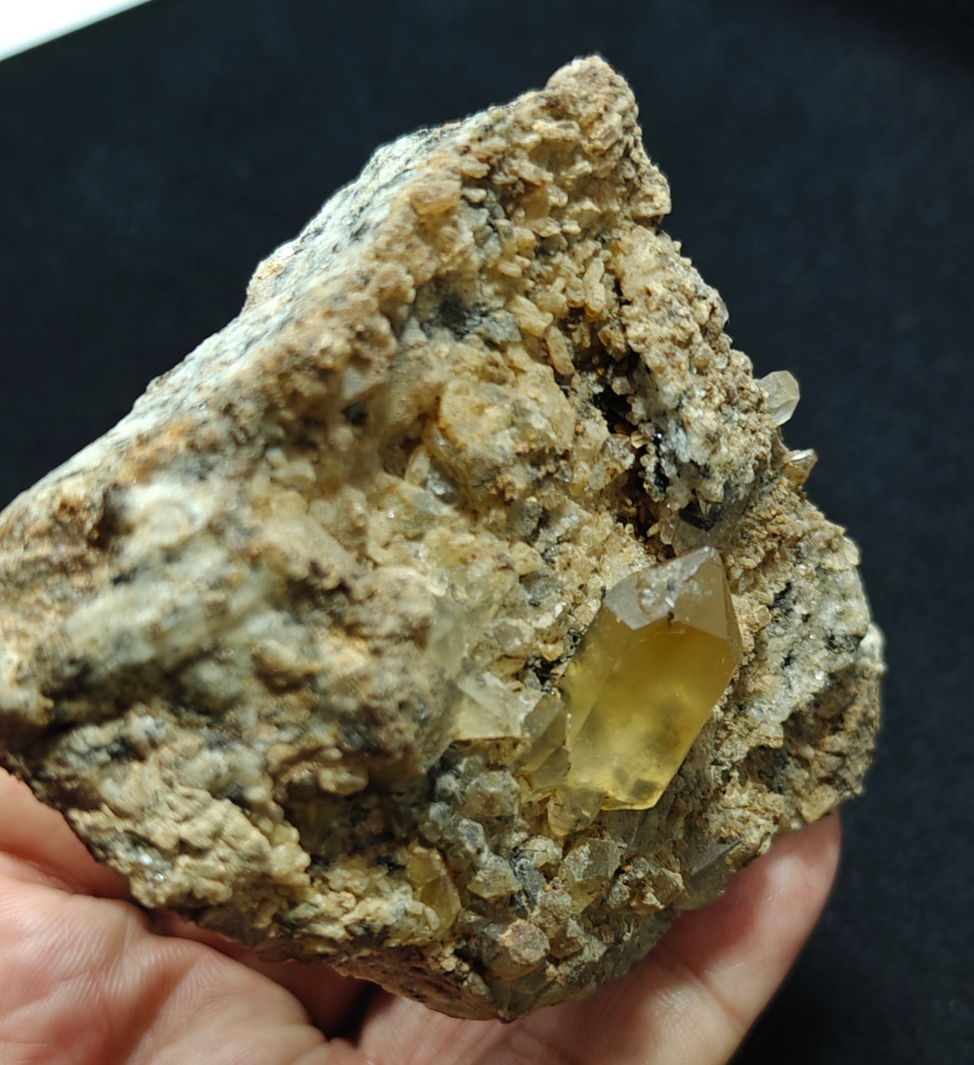 Astrophyllite Quartz Crystals on matrix 197 grams