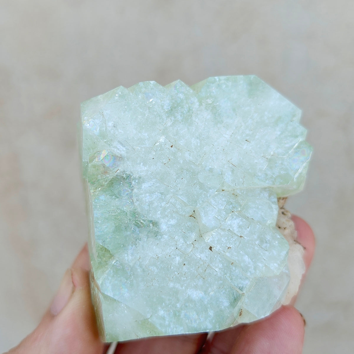 Apophyllite with associated stilbite 237 grams