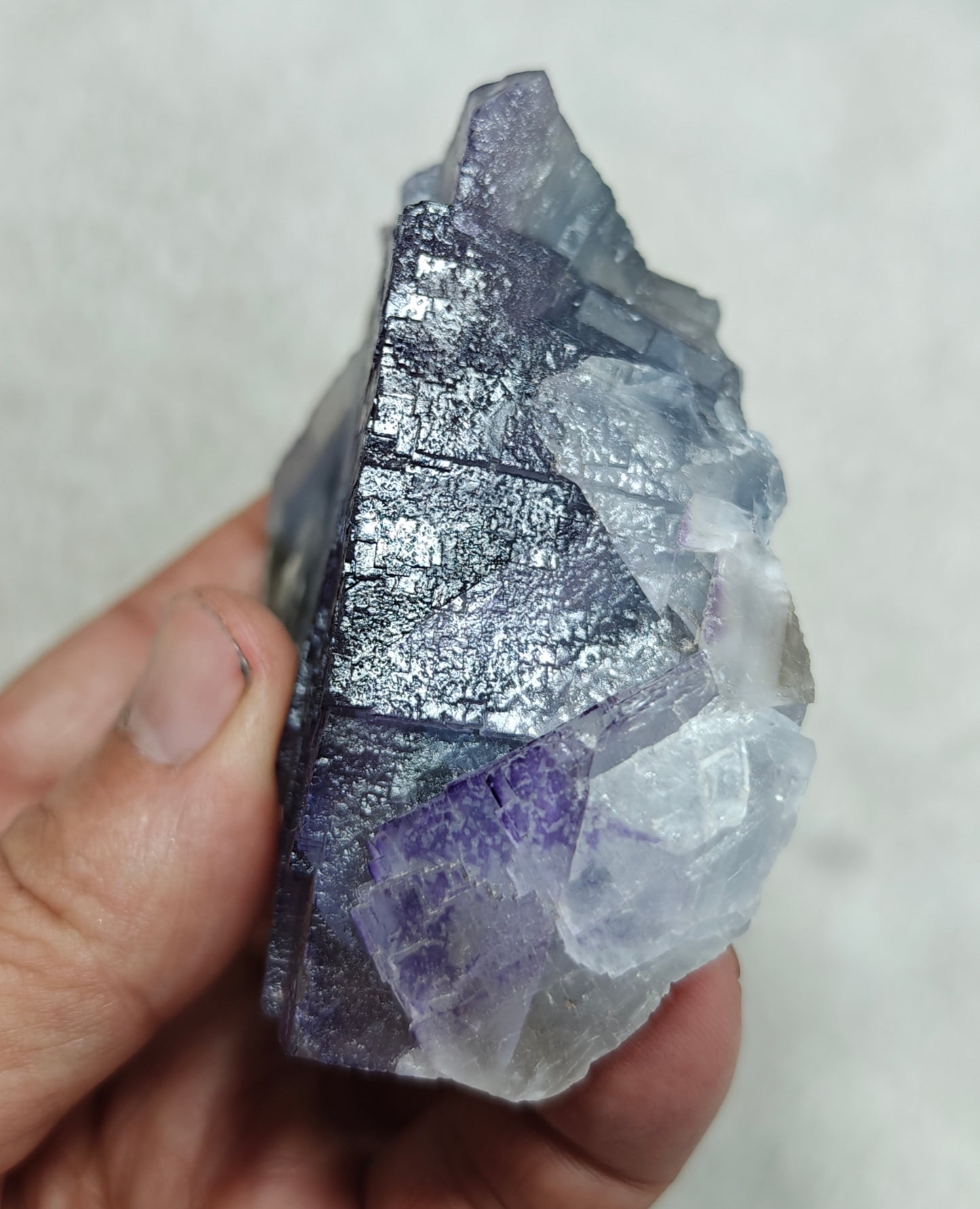 Natural purple Fluorite 321 grams