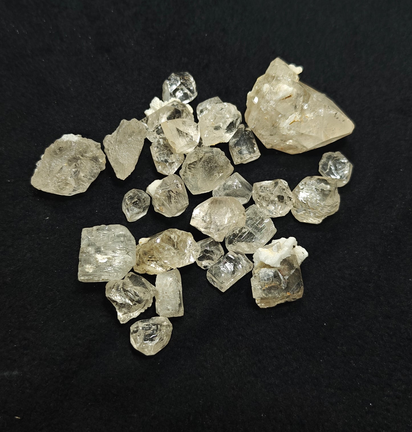 180 grams terminated Topaz crystals collection