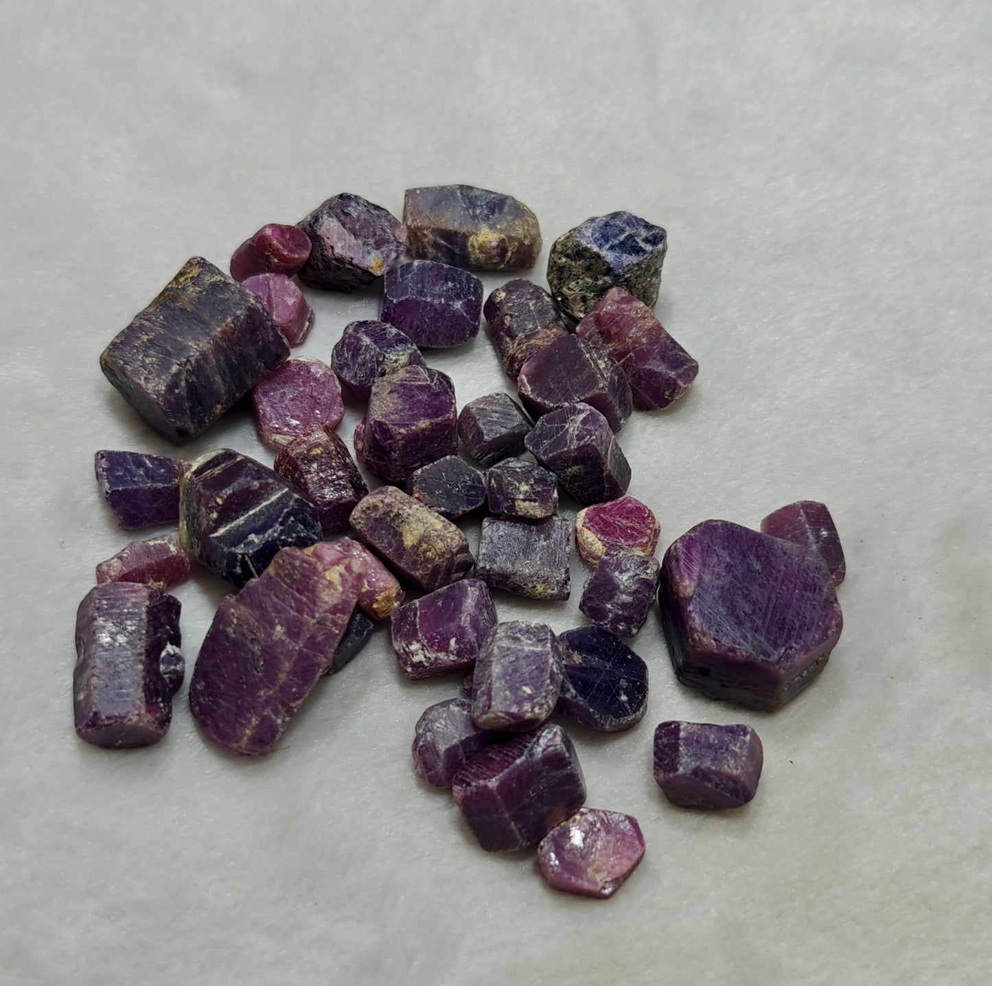 Natural Ruby Crystals lot 170 grams