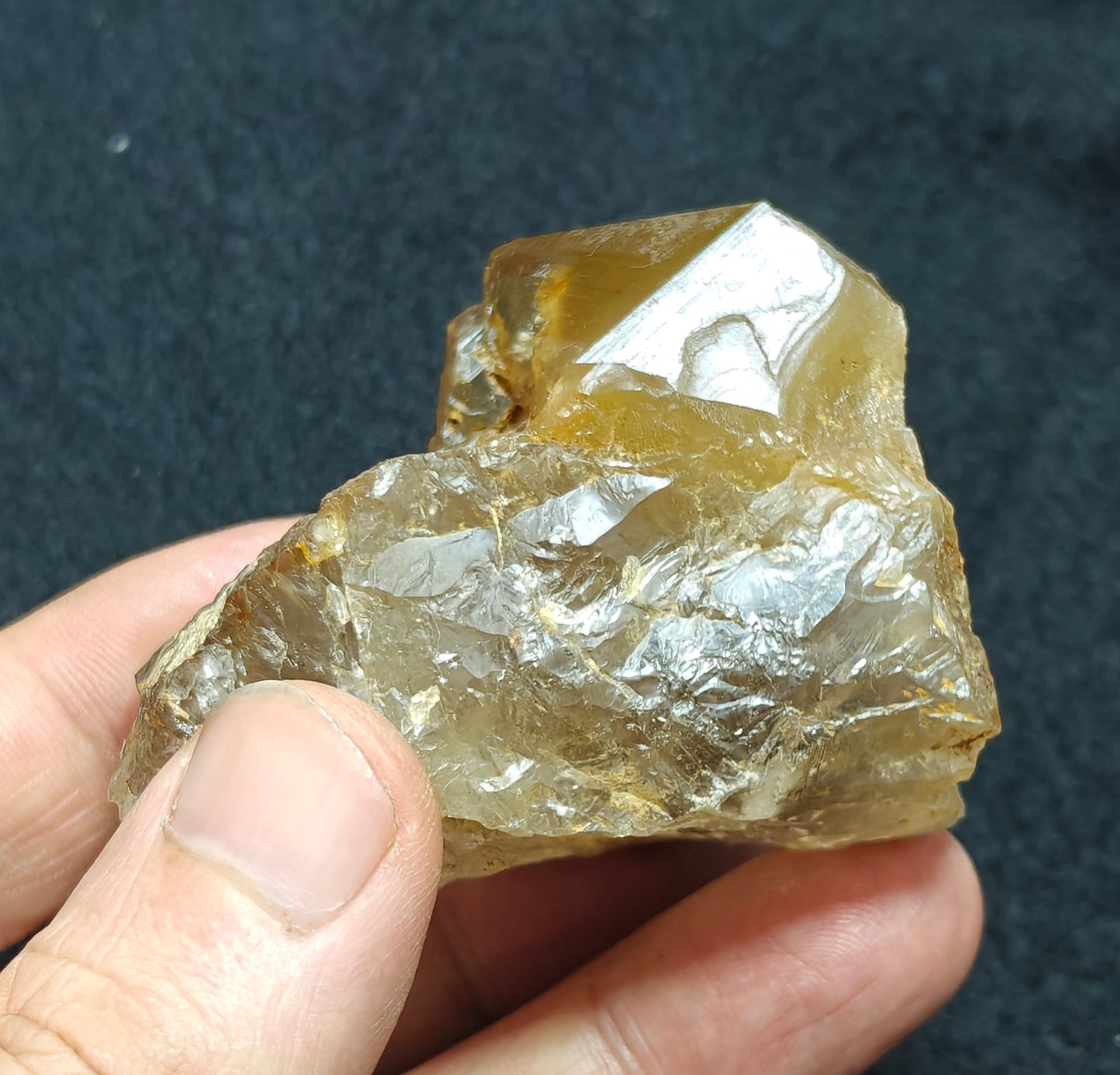 Astrophyllite included terminated Quartz Crystal on matrix 144 grams