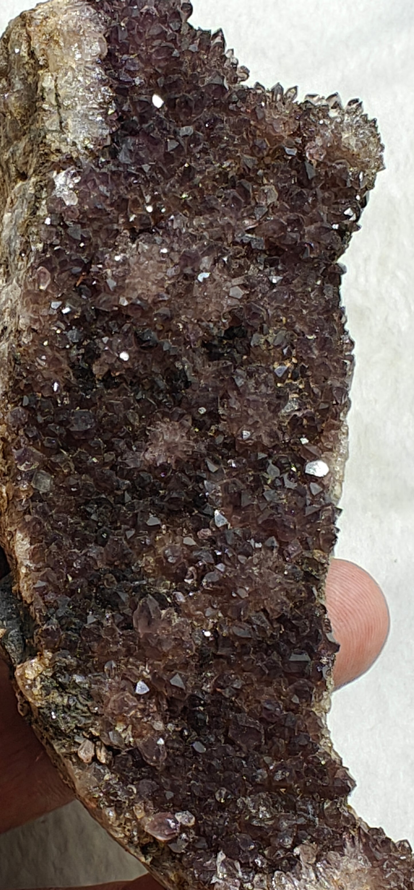 Single beautiful Drusy Amethyst crystals Cluster with beautiful purple color 258 grams