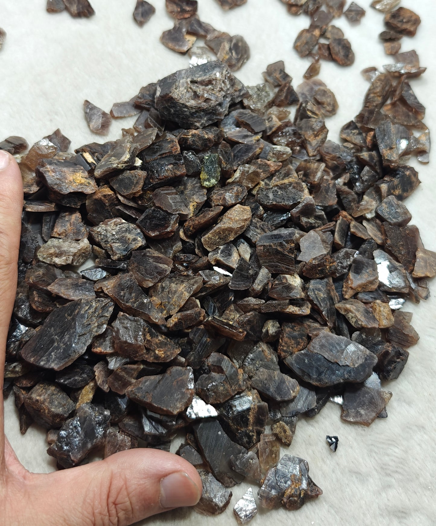 Natural axinite crystals 700 grams