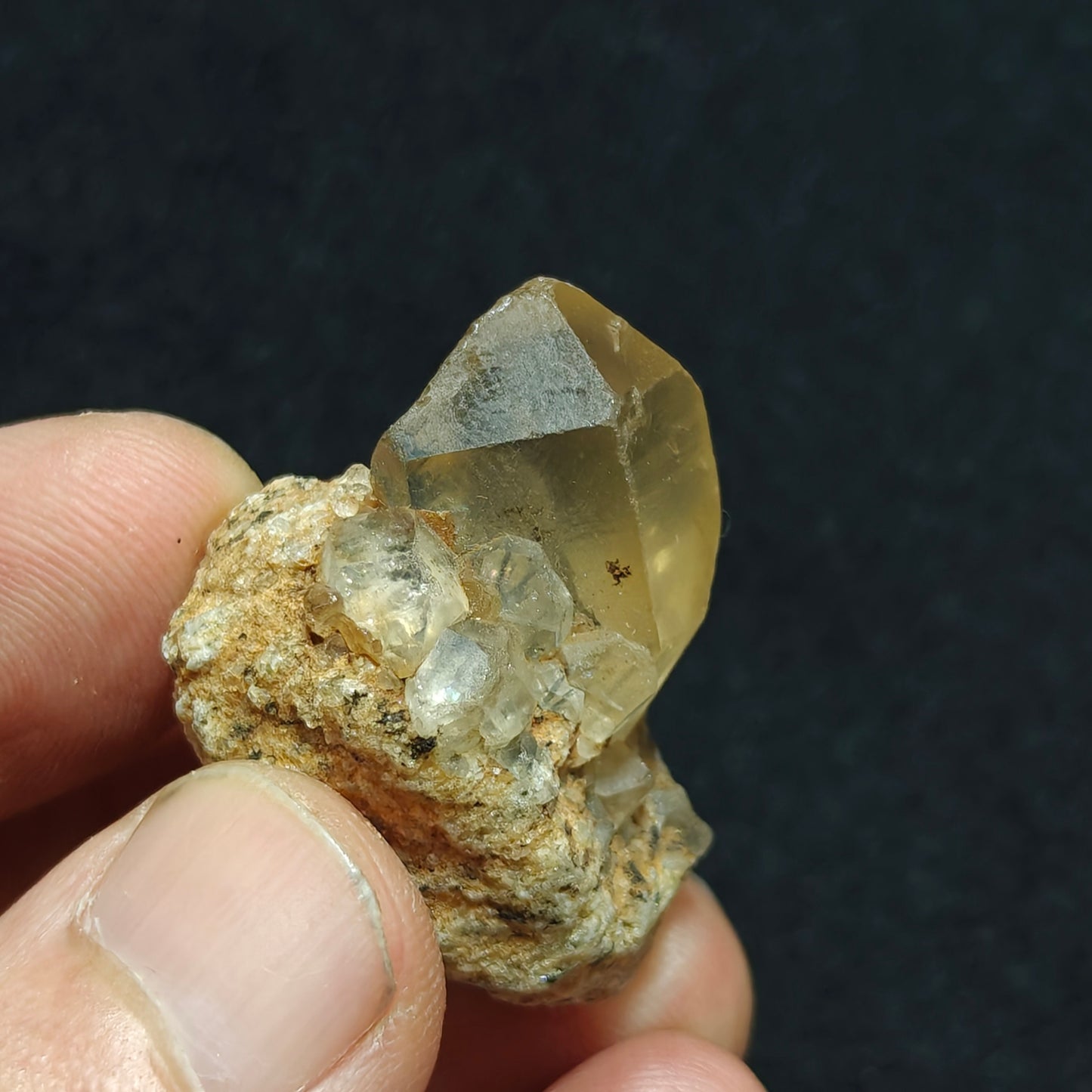 Aegirine included astrophyllite Quartz Crystal 20 grams