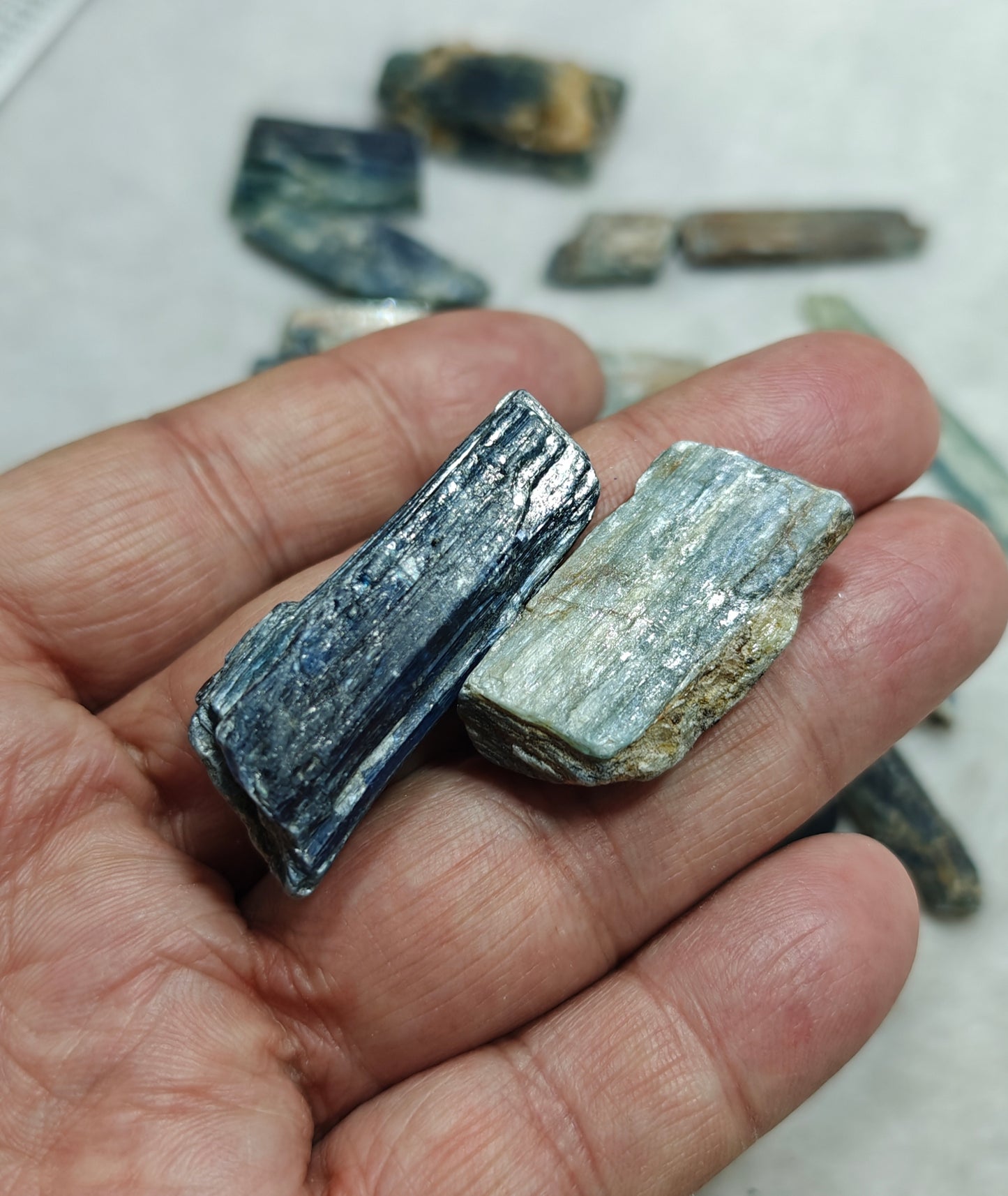 Natural kyanite crystals collection 140 grams