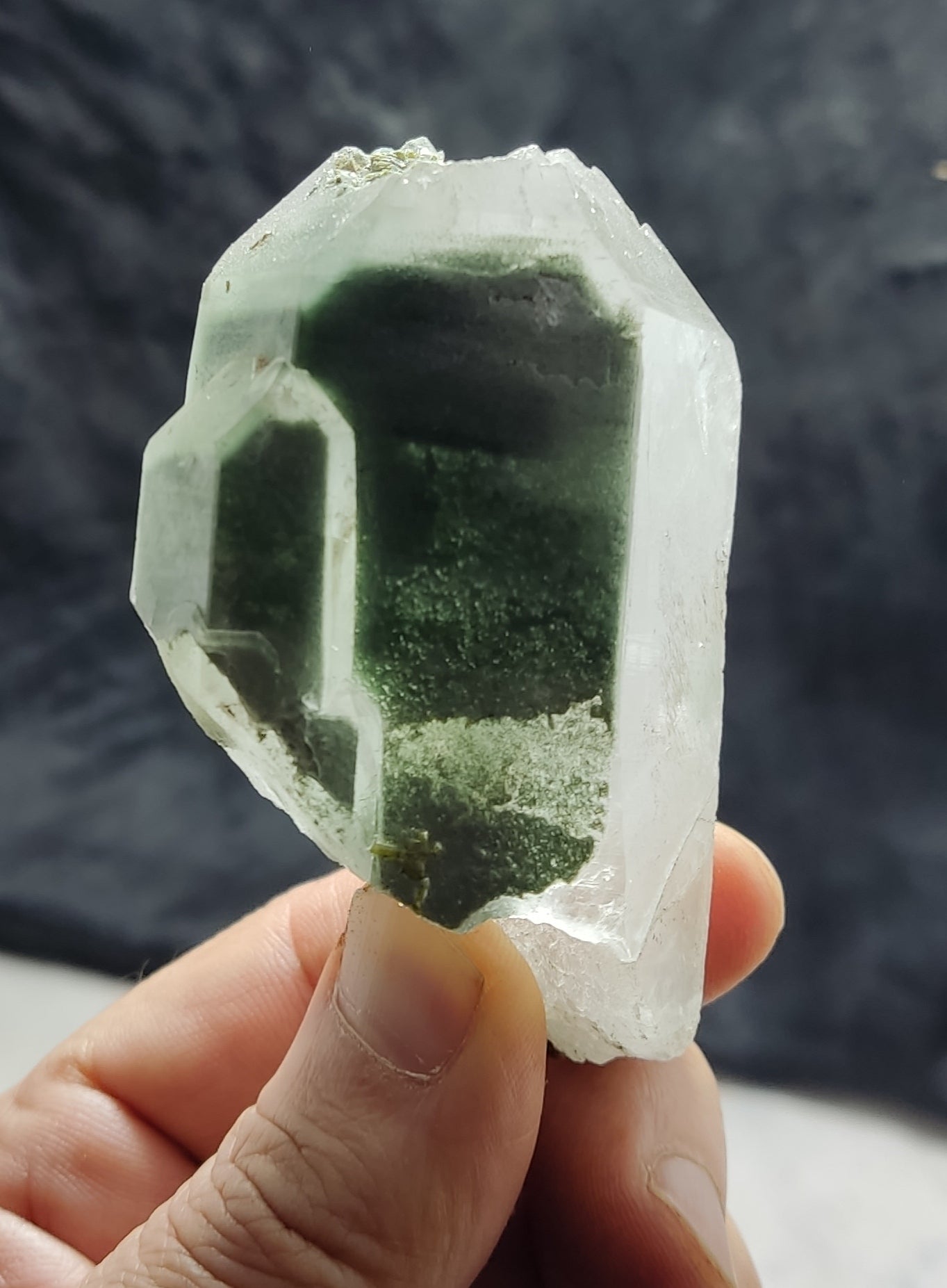 Natural Chlorite Quartz Crystal 166 grams