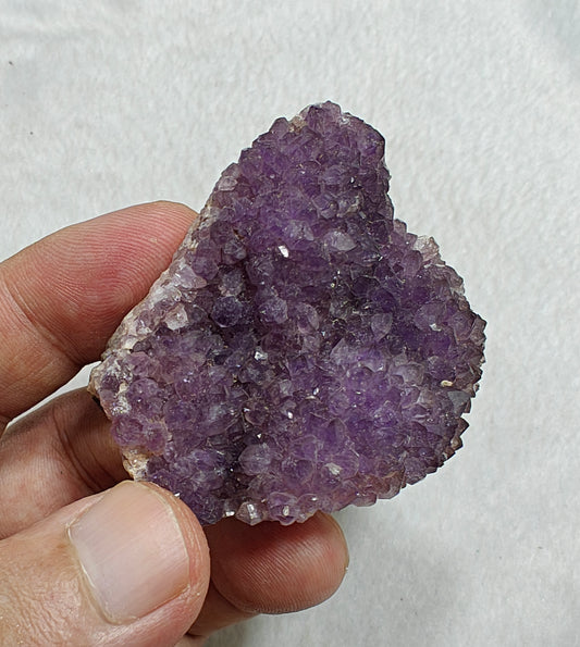 Single beautiful Drusy Amethyst crystals Cluster small plate 65 grams