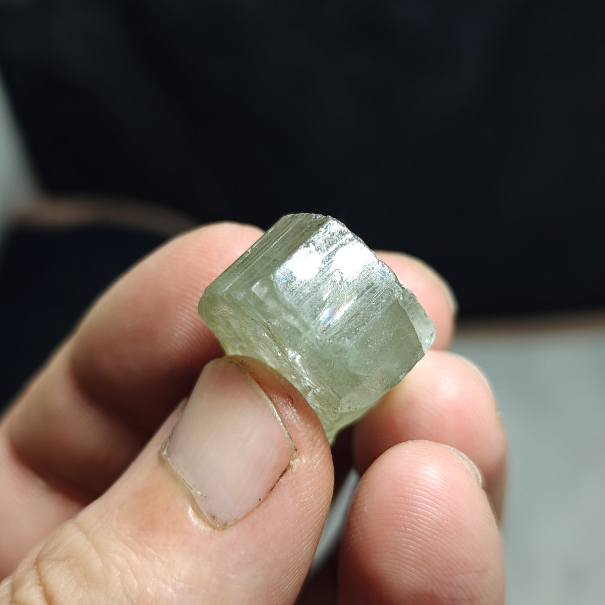 Natural green apatite crystal 13.5 grams