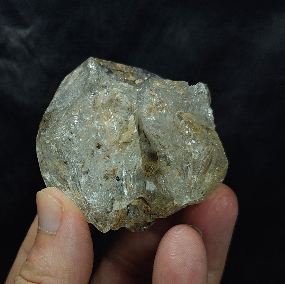 Natural Fenster Quartz Crystal with little clay inclusions 160 grams