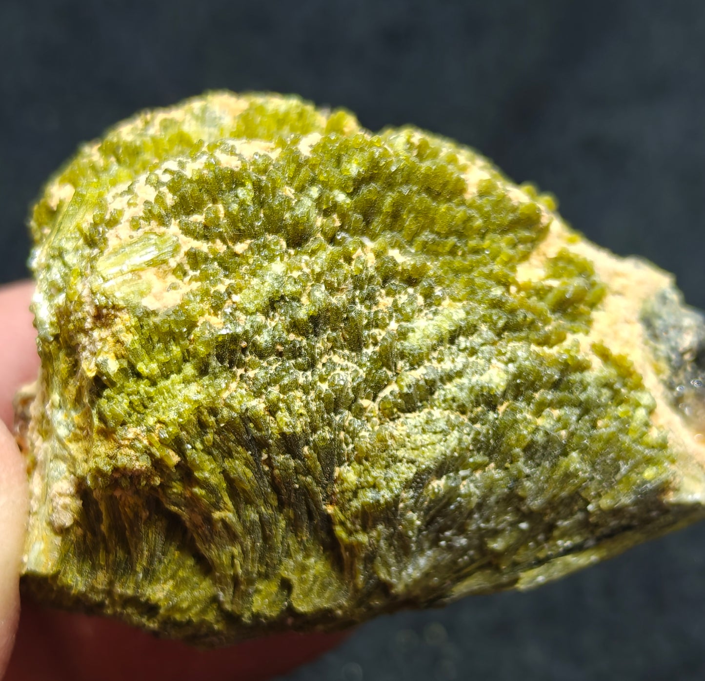 Natural lusterous Epidote cluster 96 grams