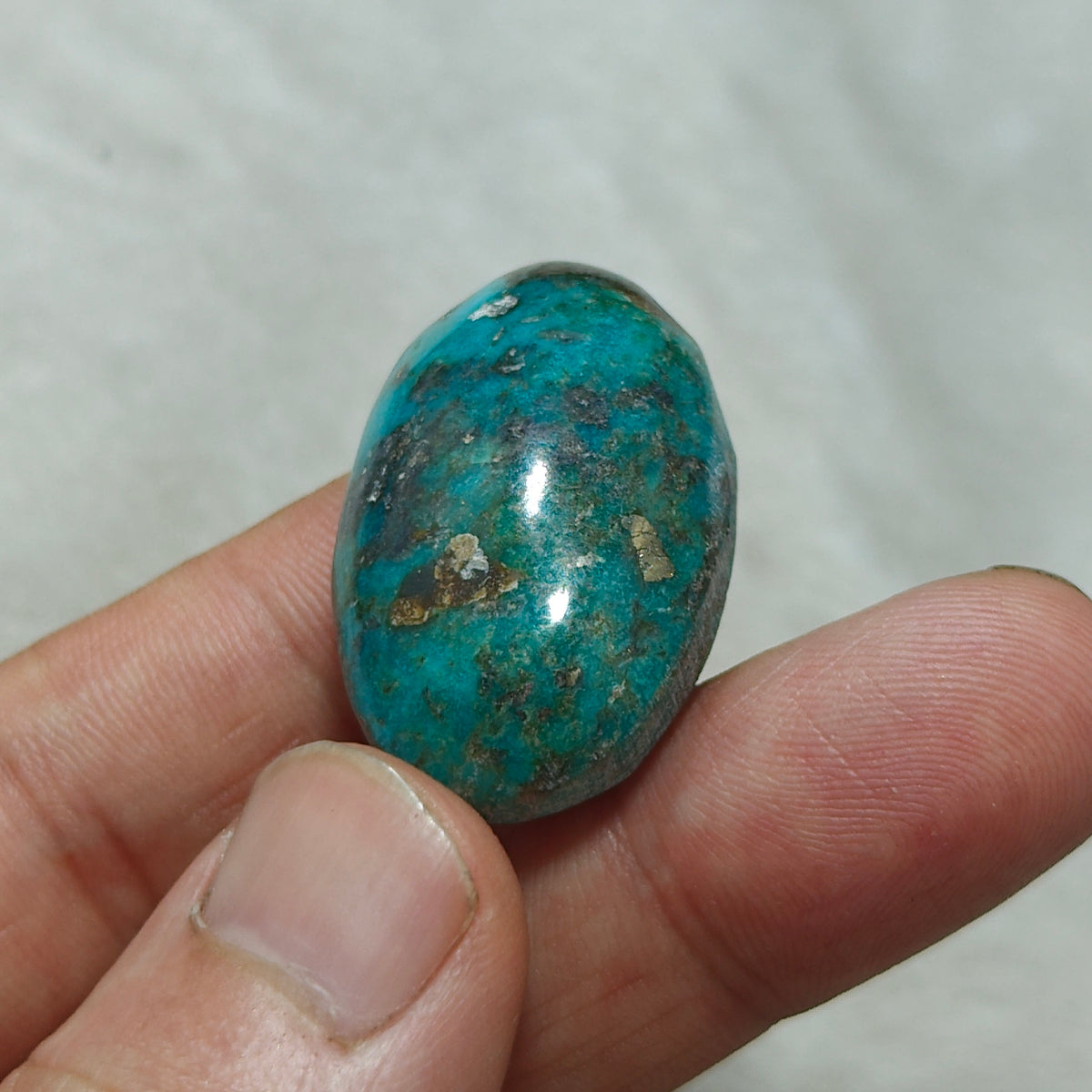 Turquoise Cabochon with Pyrite 17.5 grams
