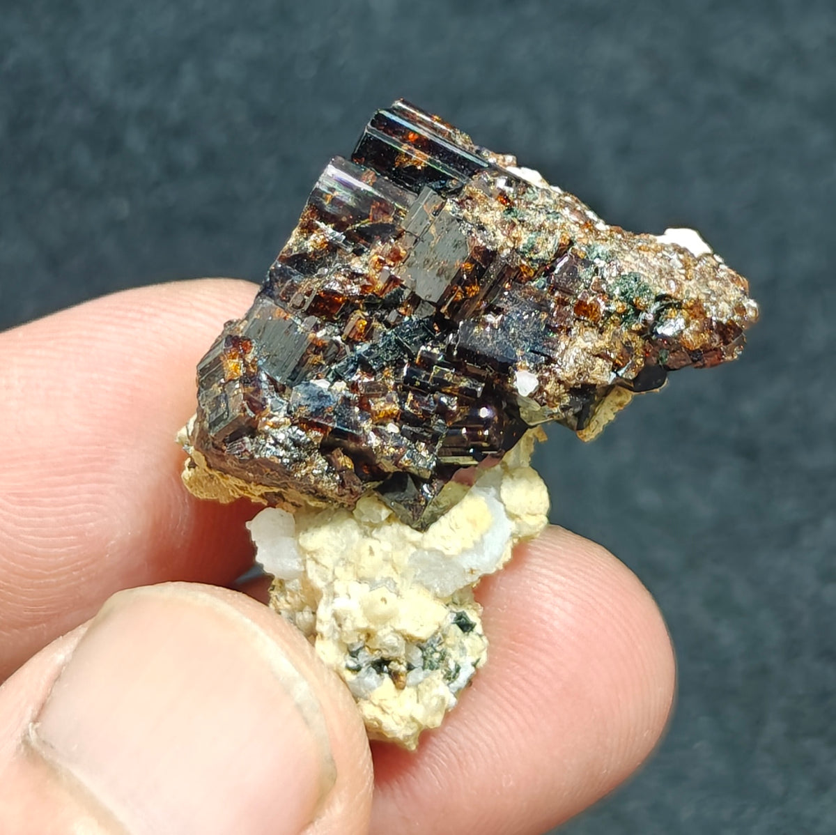 Natural dark brown Vesuvianite 15 grams