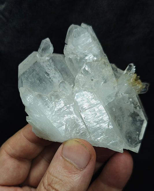 Single beautiful terminated Faden Quartz crystals specimen 152 grams