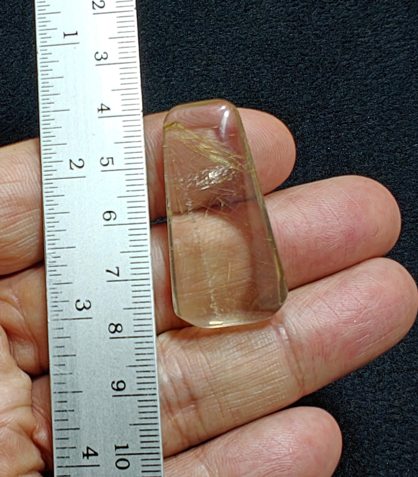 Golden Rutile Included Quartz – Polished Freeform 10 grams