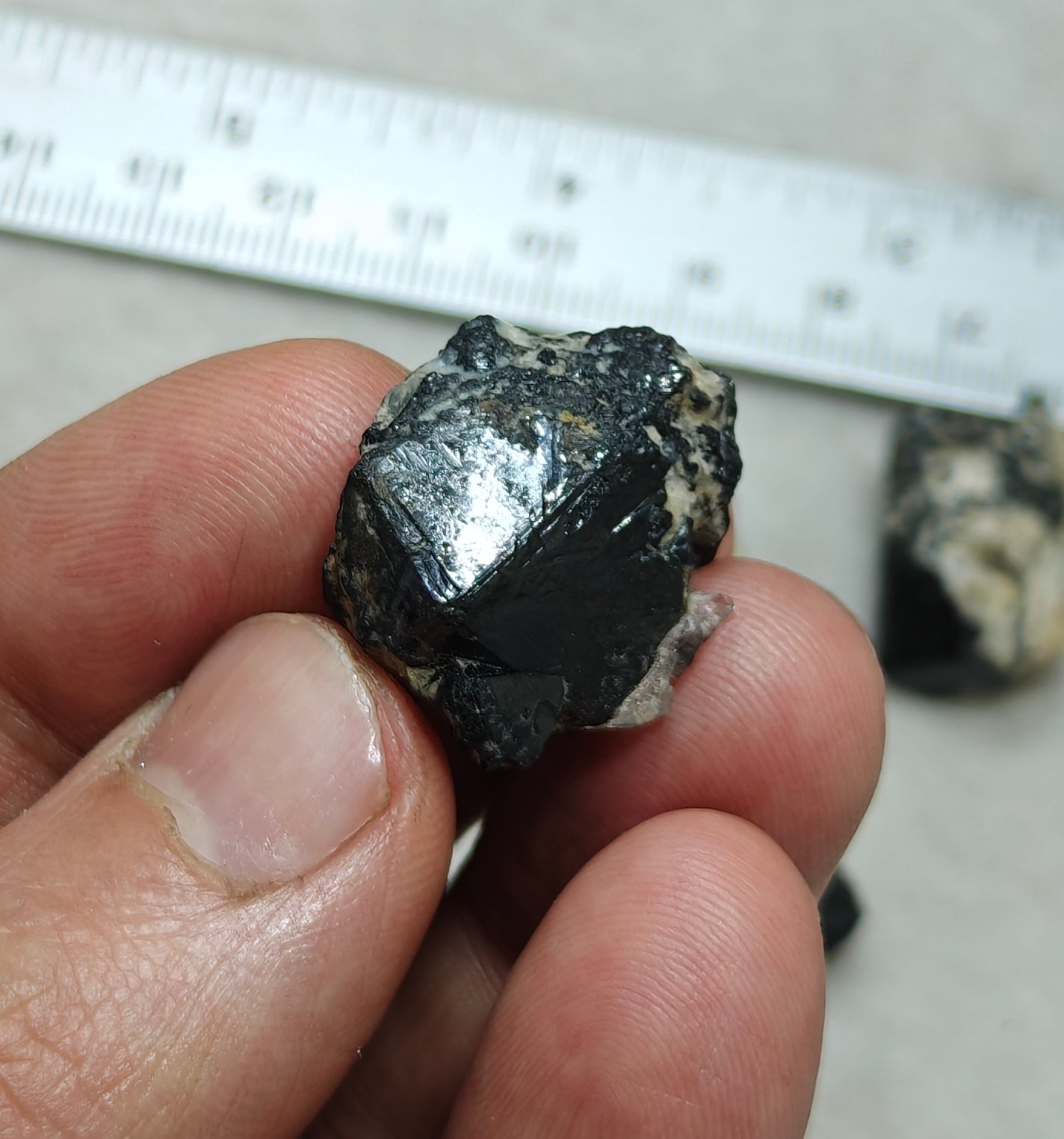 Collection of 5 cassiterite crystals 57 grams total weight
