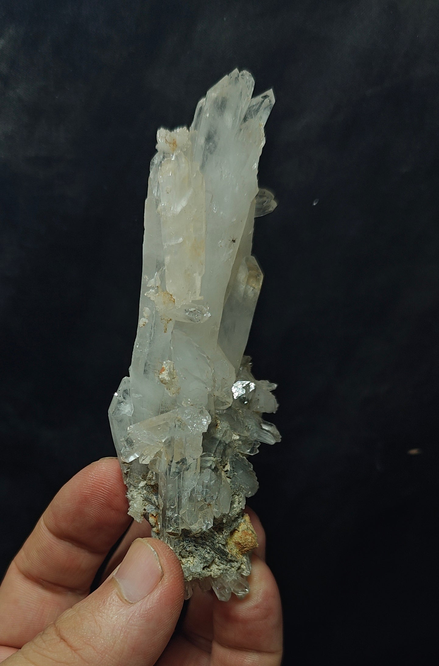 Chlorite Quartz Crystals cluster 135 grams