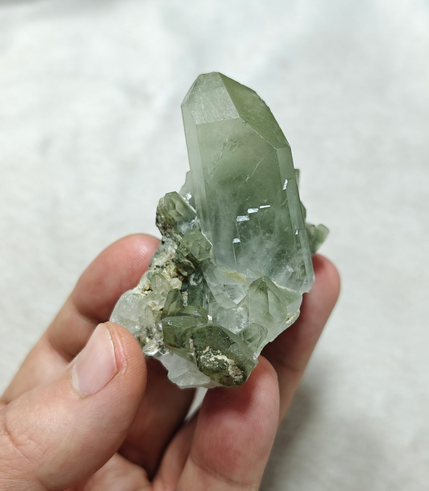 Natural Chlorite Quartz 102 grams