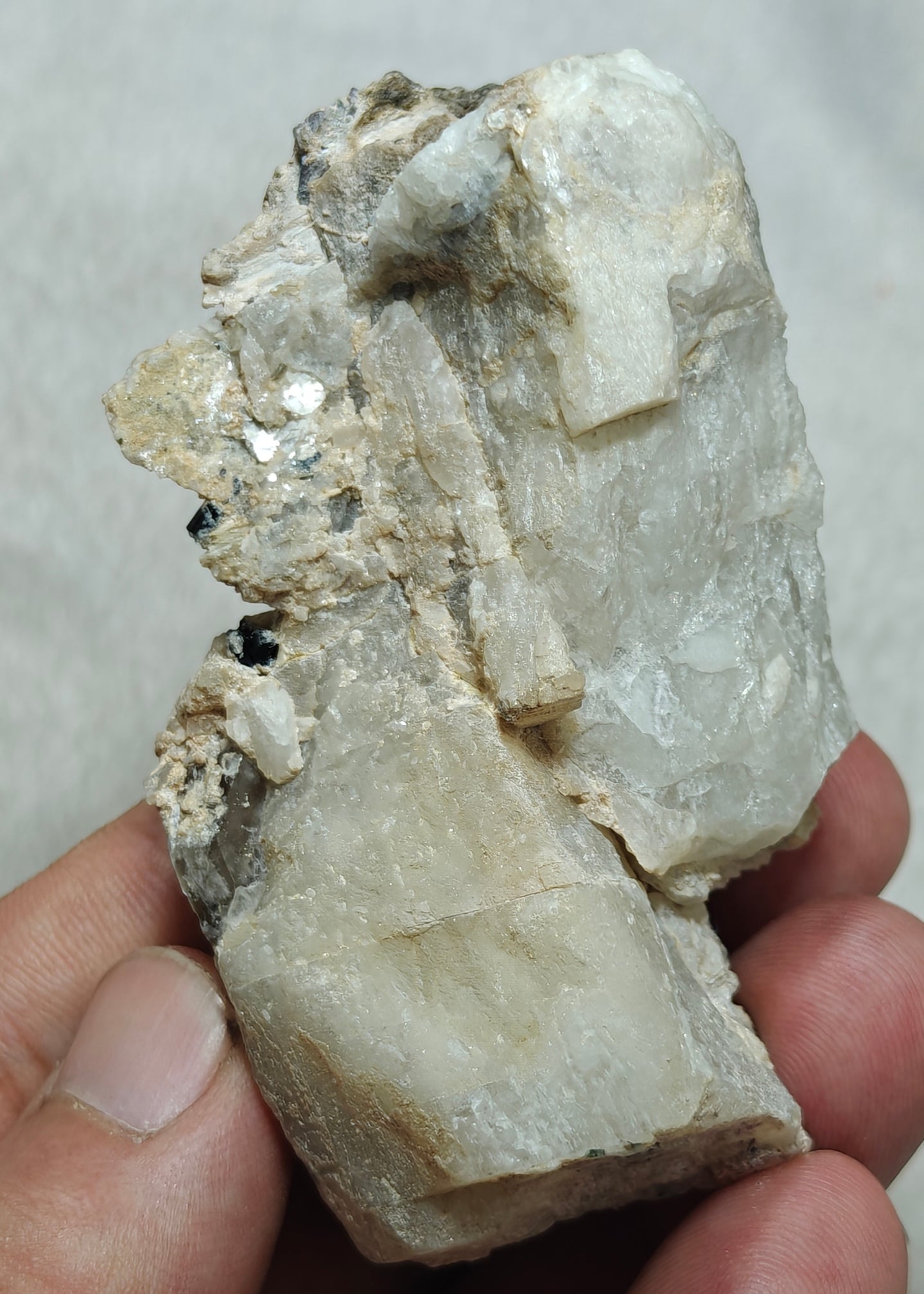 An amazing specimen of purple Apatite crystals on matrix 120 grams