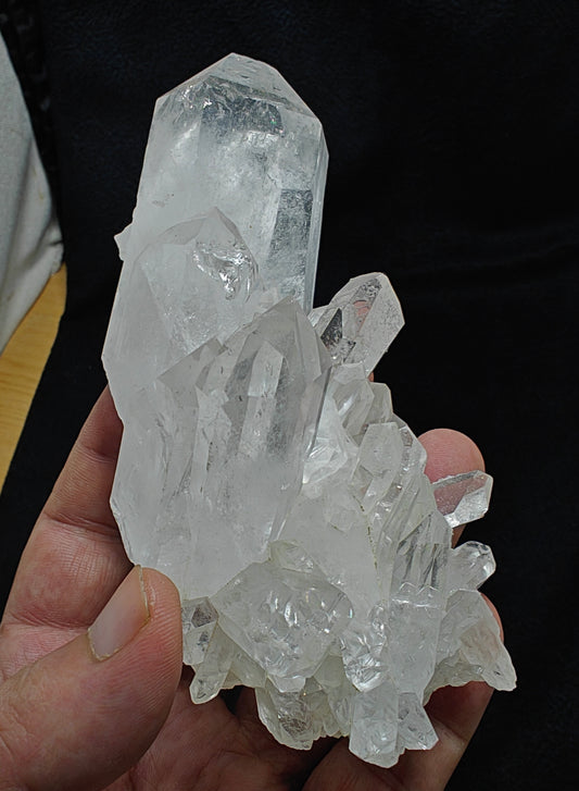 Quartz crystals cluster 378 grams