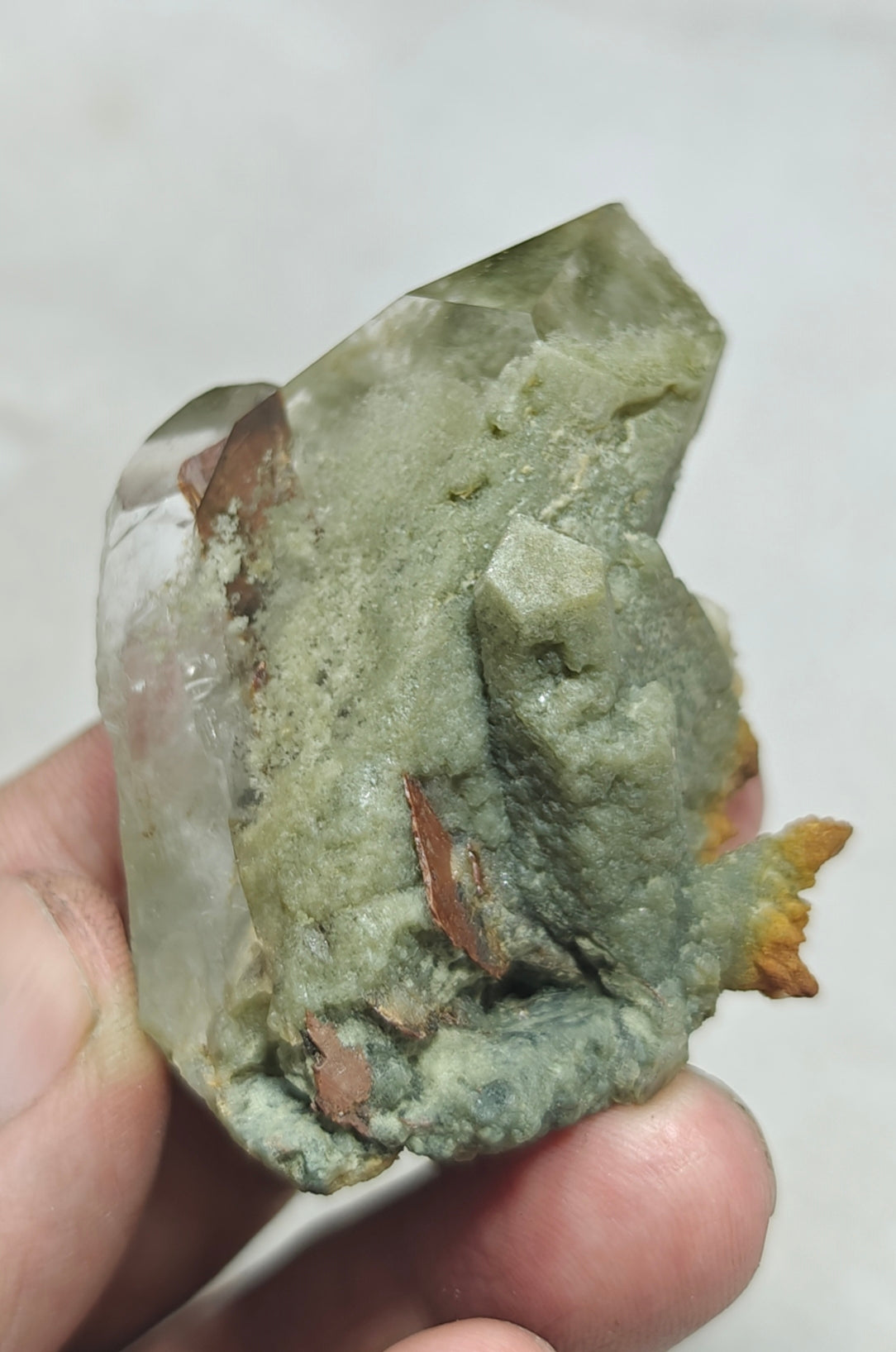 Chlorite Quartz with brookite 91 grams