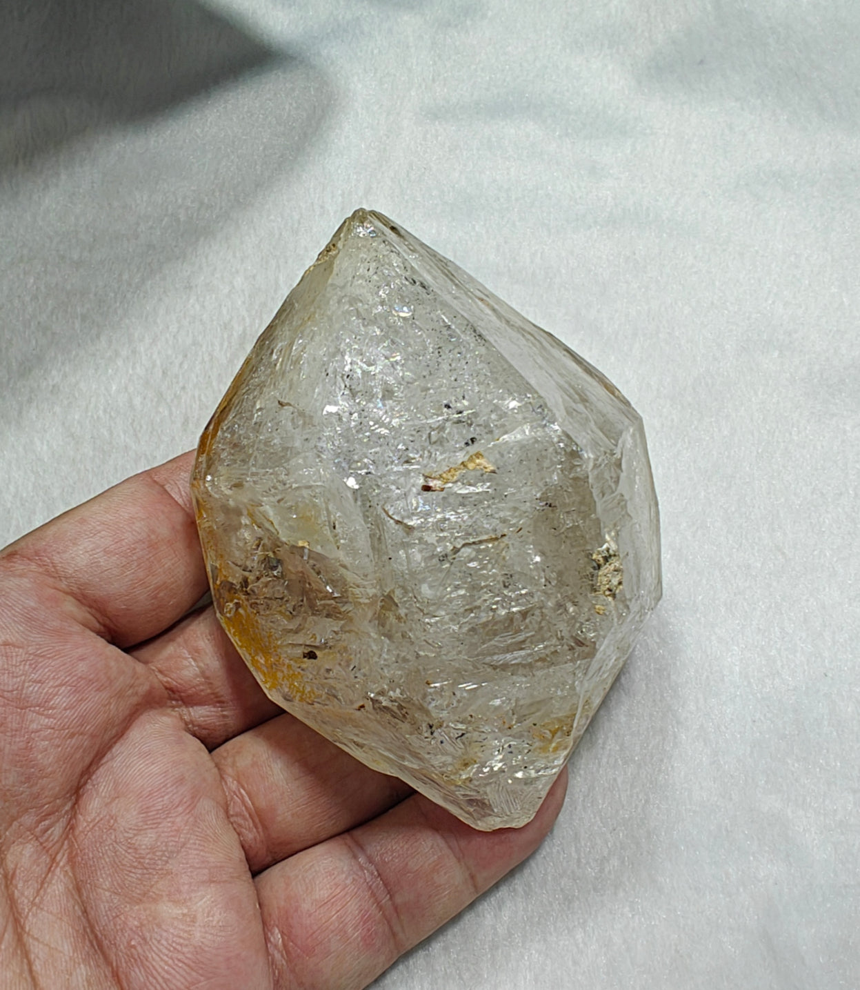 An amazing double terminated Fenster Skeletal window Quartz Crystal 384 grams