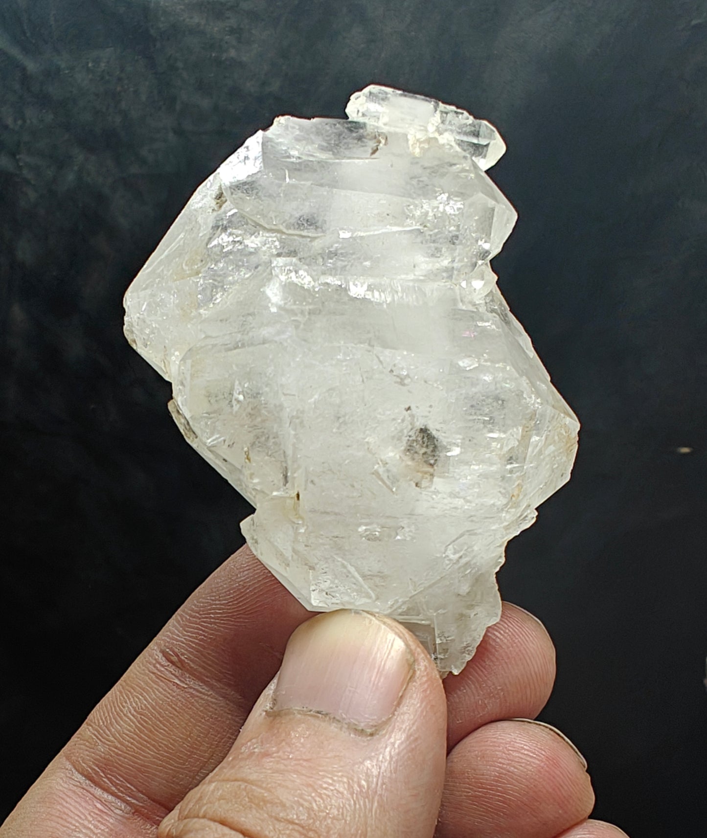 Natural faden quartz crystal 74 grams