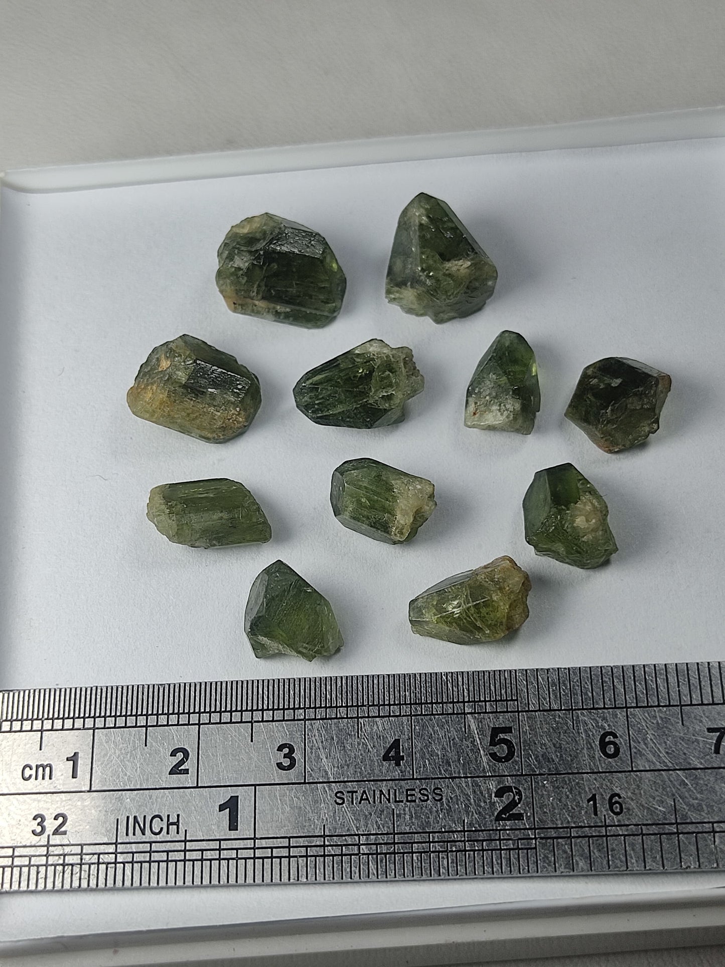 Small collection of diopside crystals 13 grams
