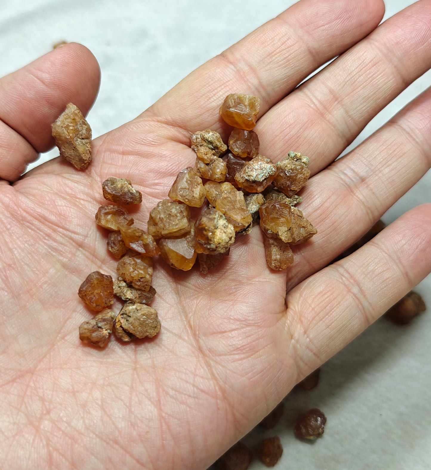 Natural grossular garnet collection 120 grams