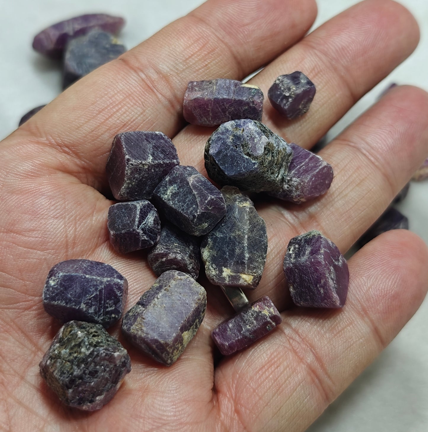 Natural Ruby Crystals lot 170 grams