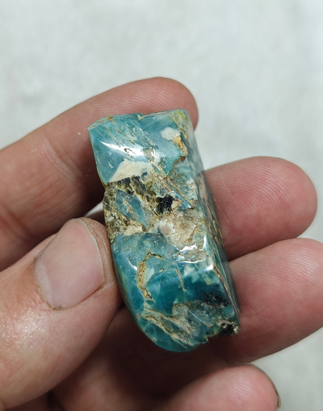 Grandidierite polished tumble 20 grams