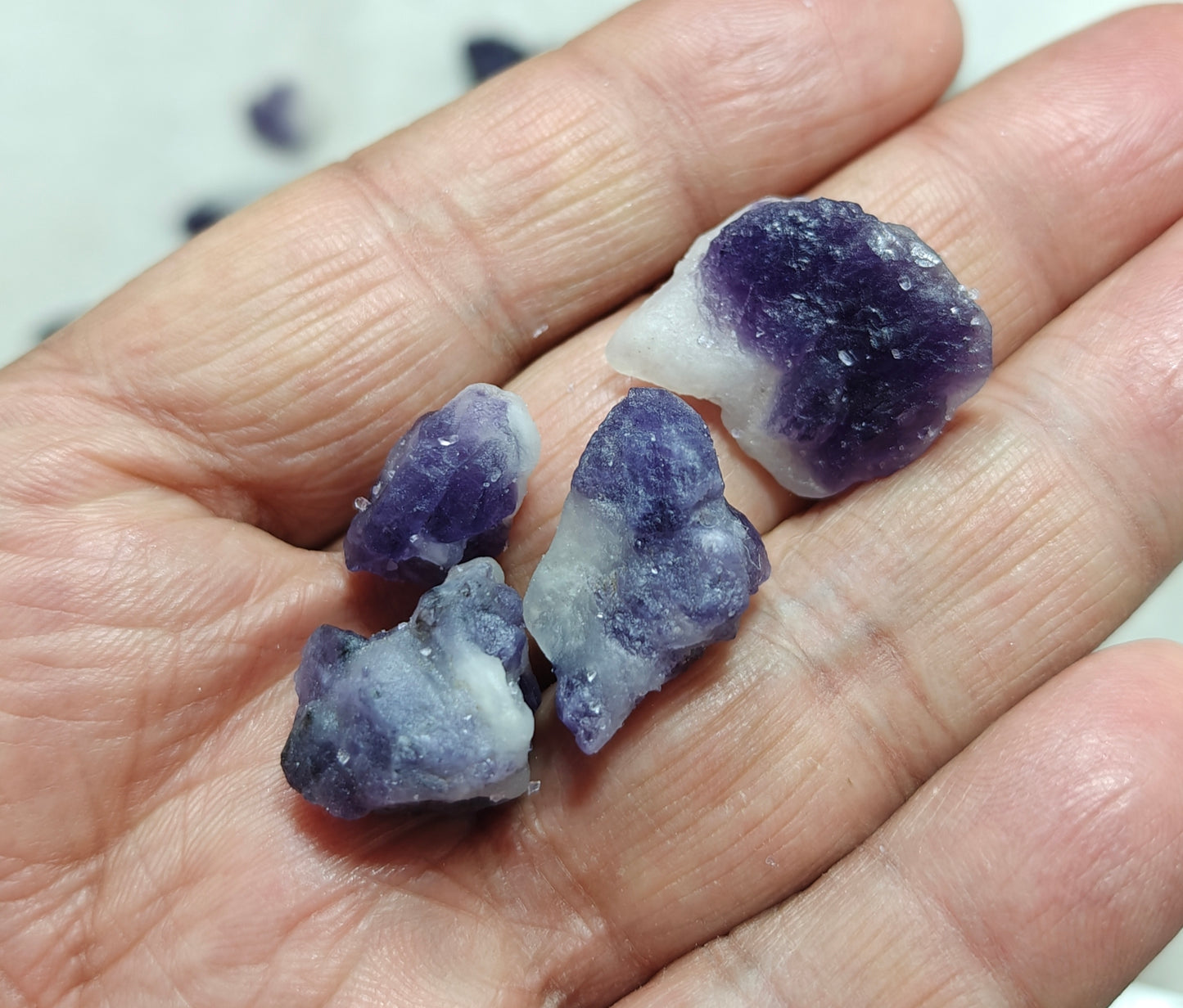 Purple scapolite collection 190 grams