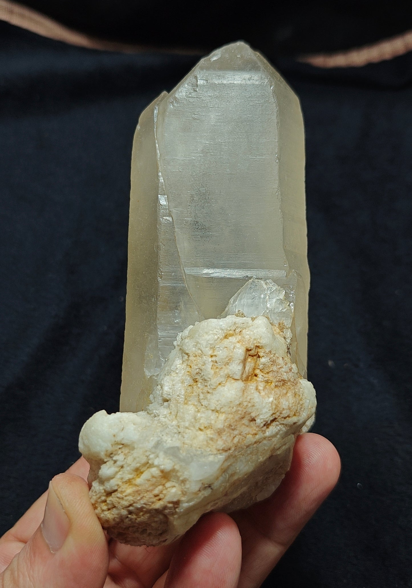 Milky/light golden yellow Quartz Crystal 488 grams