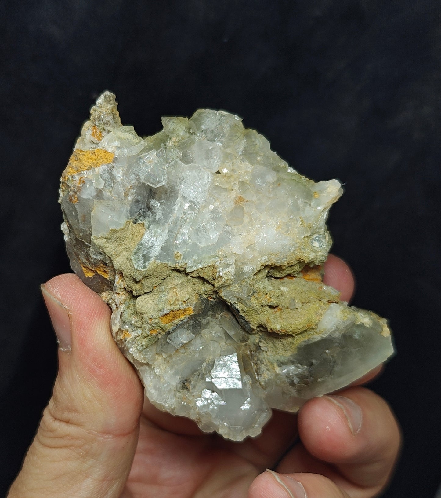 Chlorite Quartz cluster 217 grams