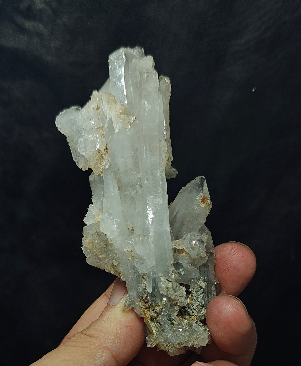 Chlorite Quartz Crystals cluster 135 grams