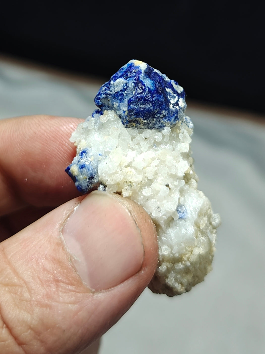 Amazing single Lazurite Afghanite specimen on matrix 25 grams