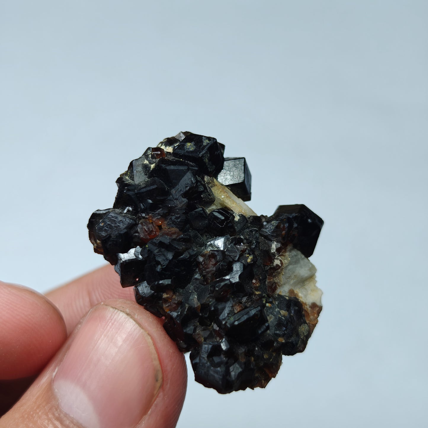 Natural thumbnail Andradite garnet cluster 16 grams