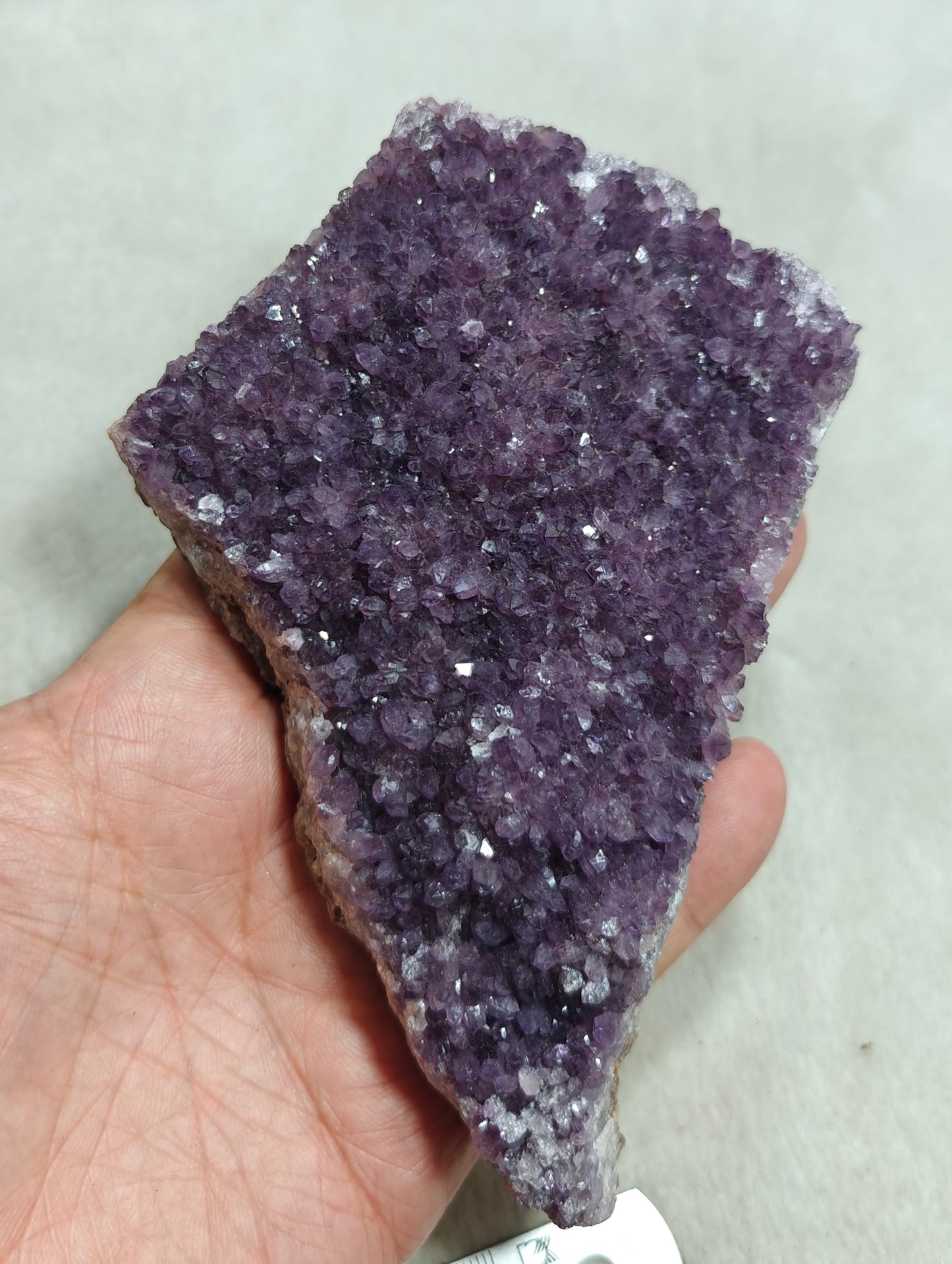 Natural Drusy Amethyst crystals Cluster plate 383 grams