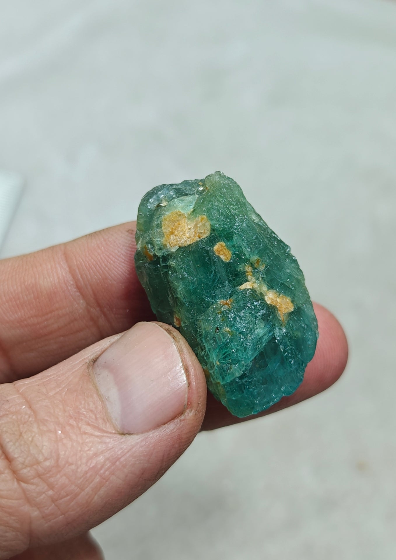 Single beautiful natural rare Grandidierite rough piece 22 grams