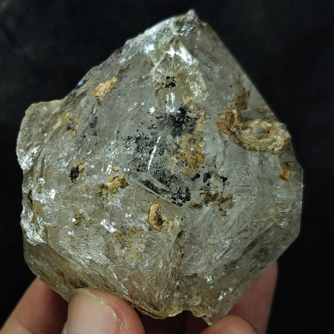 Natural Fenster Quartz Crystal with little clay inclusions 160 grams