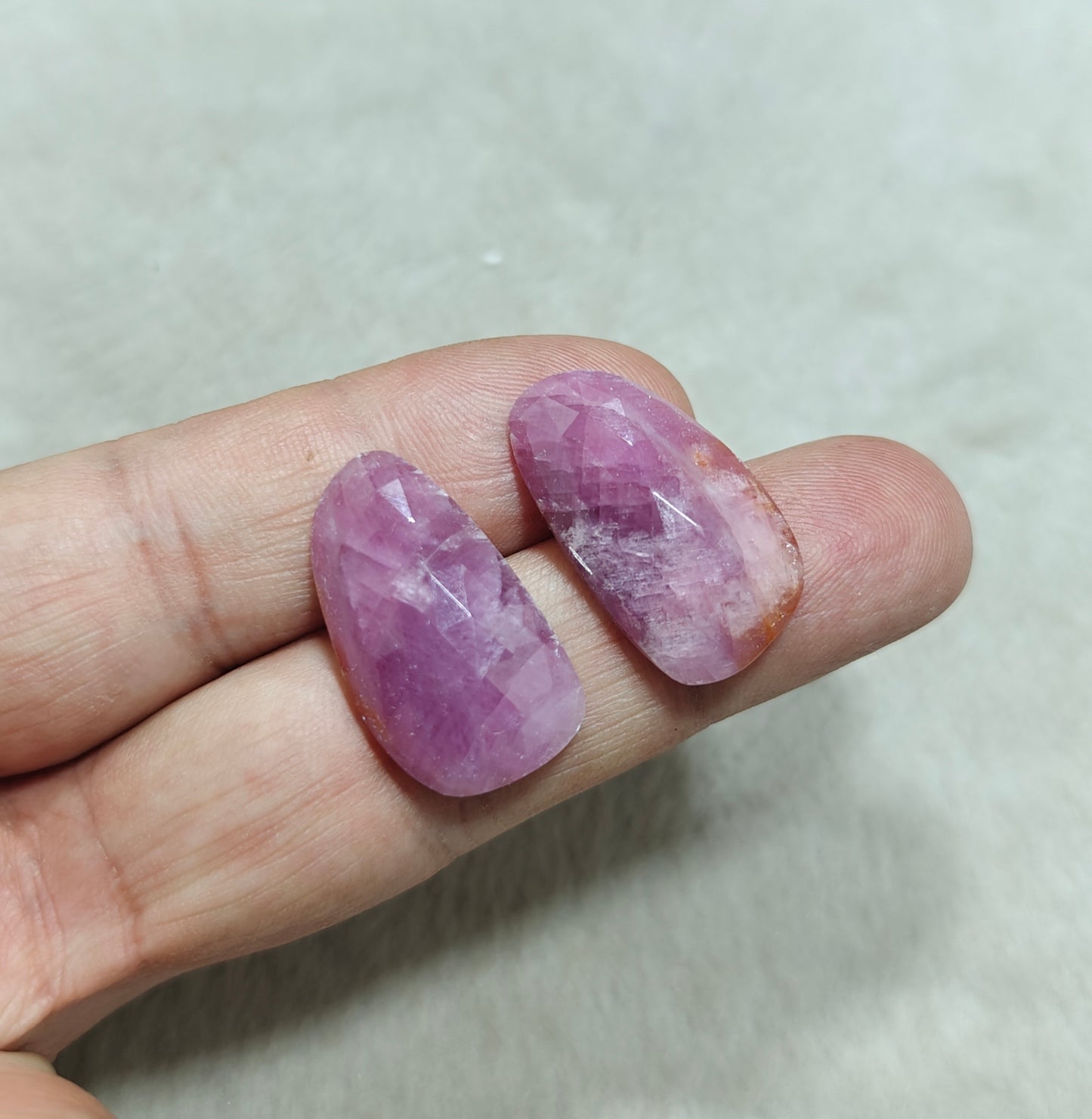 Amazing beautiful pair of rose cut sapphire 51 carats
