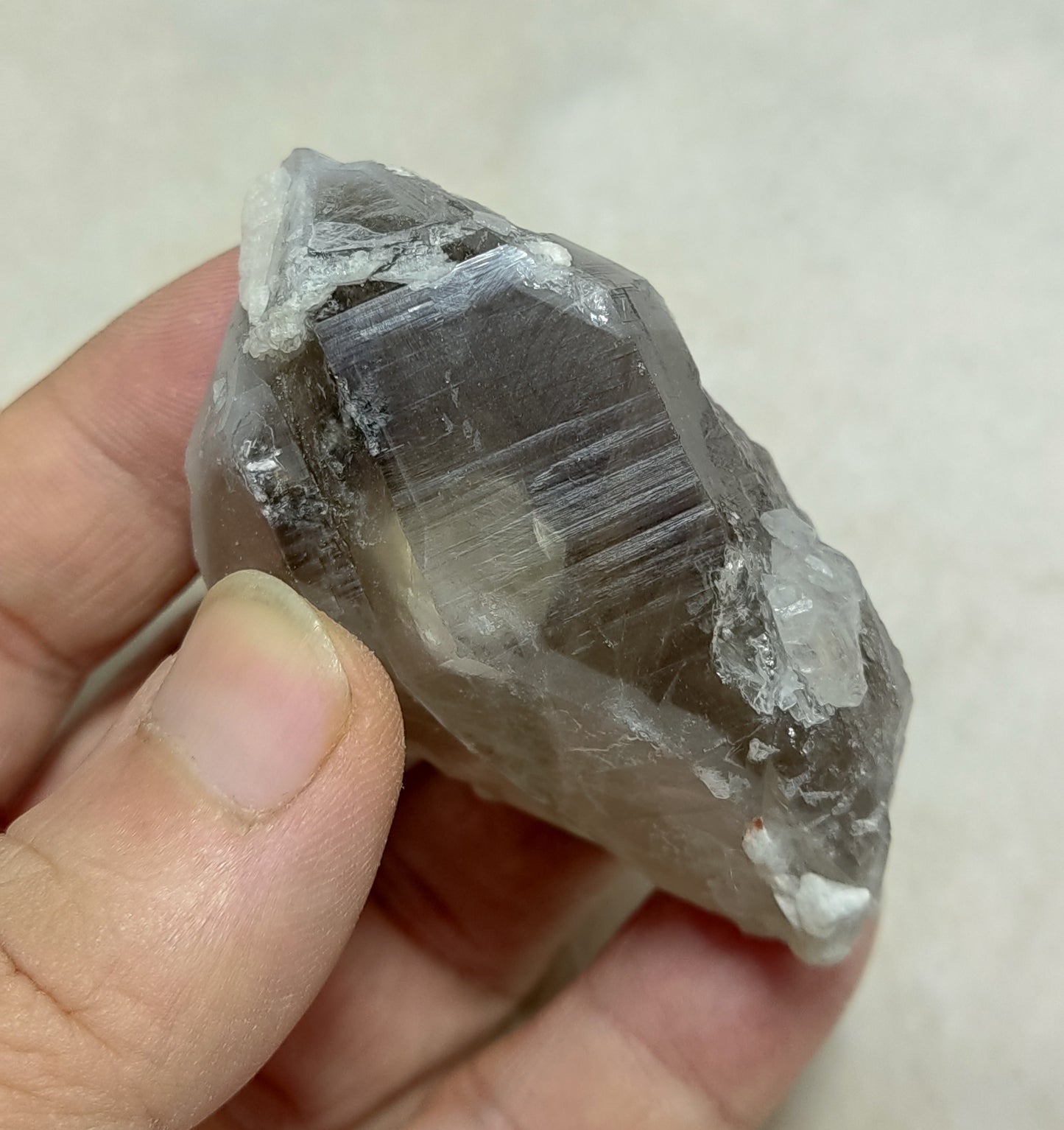 Natural Double Terminated Smoky Quartz Crystal 106 grams