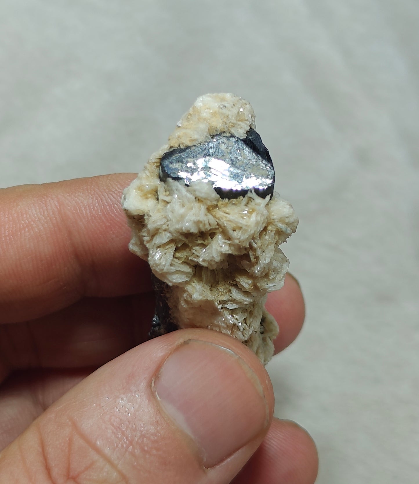 Natural Tourmaline crystal with associated Albite 30 grams