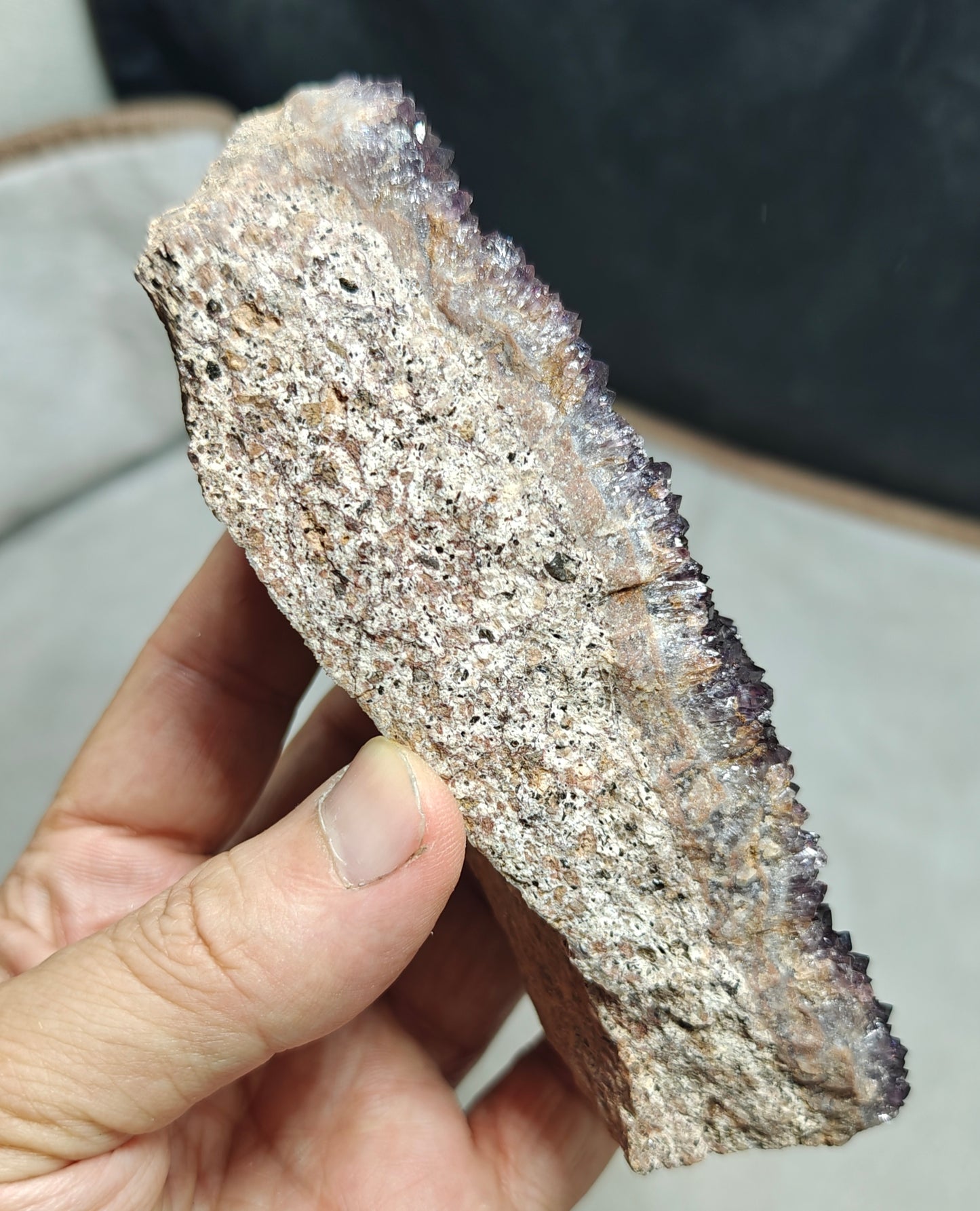 Natural Drusy Amethyst crystals Cluster 395 grams