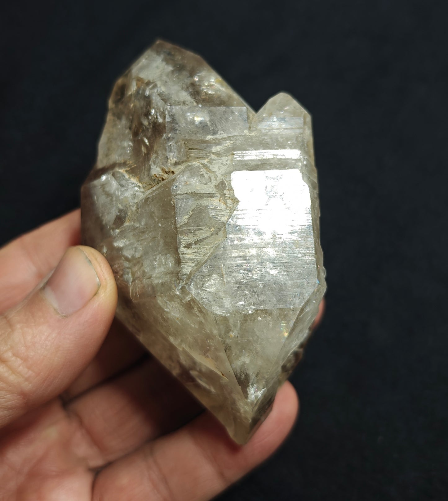 Double terminated fenster Quartz Crystal 254 grams