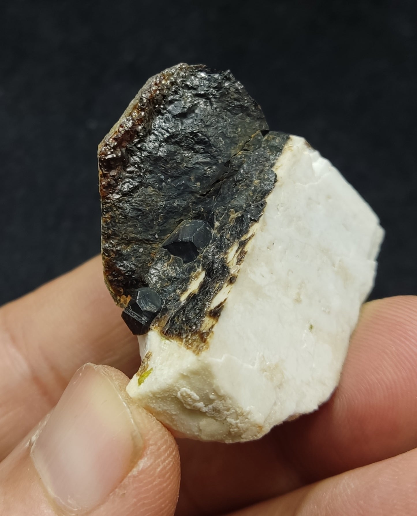 Garnet variety andradite on matrix 34 grams