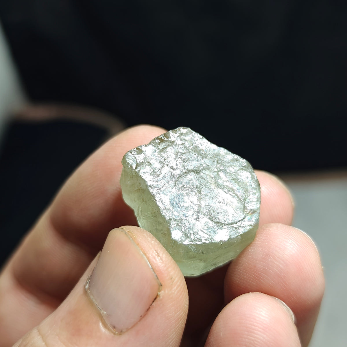 Natural green apatite crystal 13.5 grams