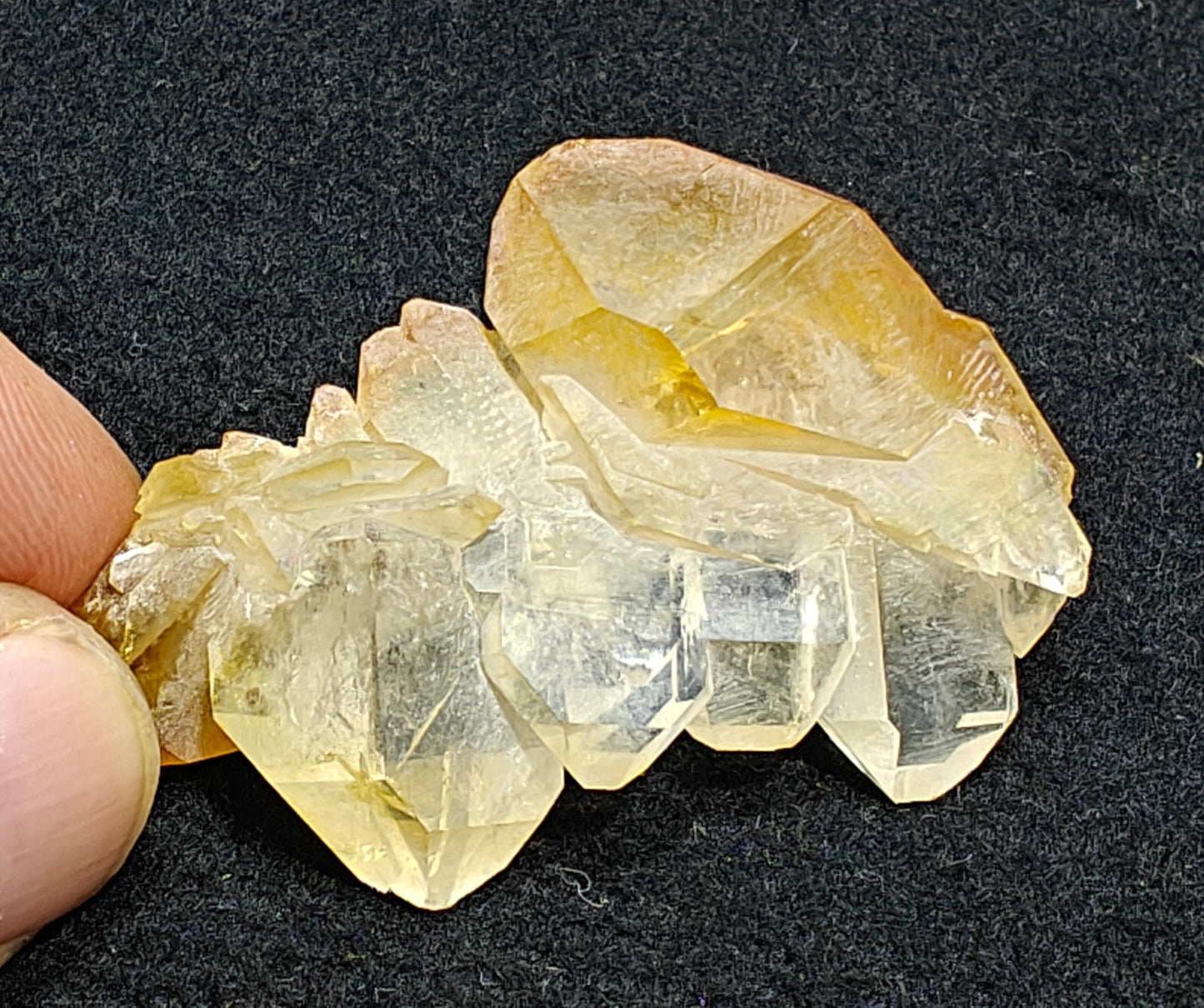 Natural iron included yellow faden quartz 26 grams